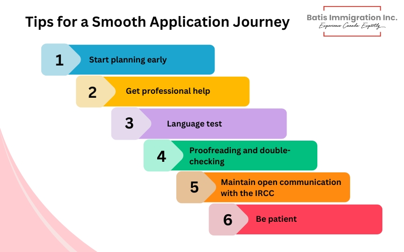 tips for a smooth application journey